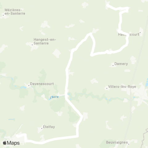 Hauts-de-France Car 80 - Lignes scolaires  map