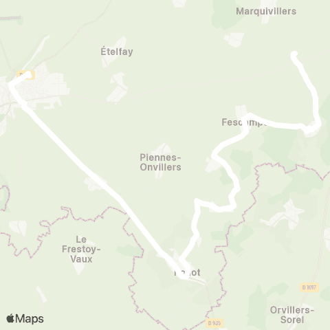 Hauts-de-France Car 80 - Lignes scolaires  map