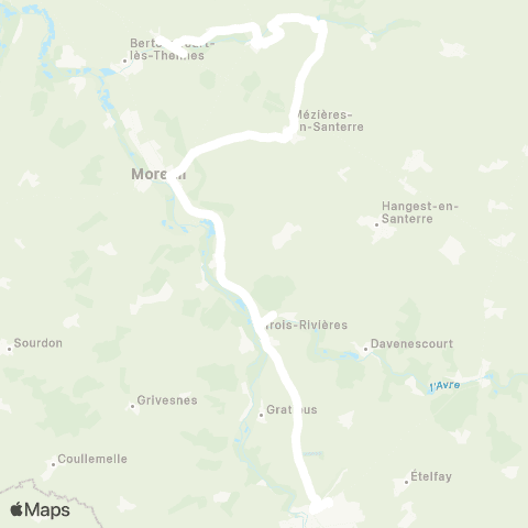 Hauts-de-France Car 80 - Lignes scolaires  map