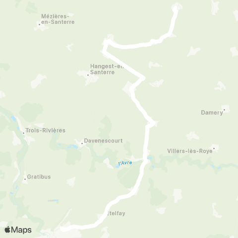 Hauts-de-France Car 80 - Lignes scolaires  map