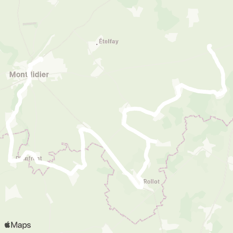 Hauts-de-France Car 80 - Lignes scolaires  map