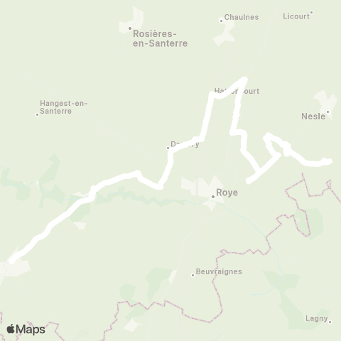 Hauts-de-France Car 80 - Lignes scolaires  map