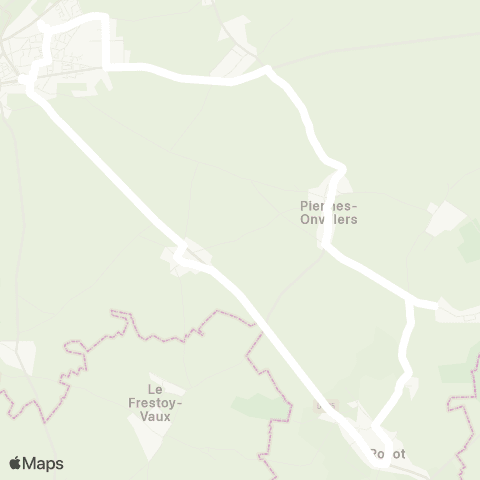 Hauts-de-France Car 80 - Lignes scolaires  map