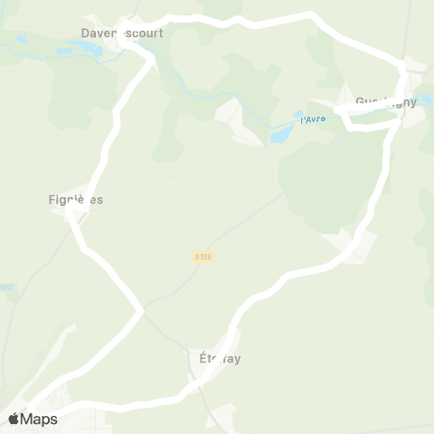 Hauts-de-France Car 80 - Lignes scolaires  map