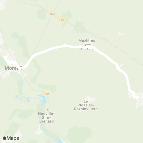 Hauts-de-France Car 80 - Lignes scolaires  map