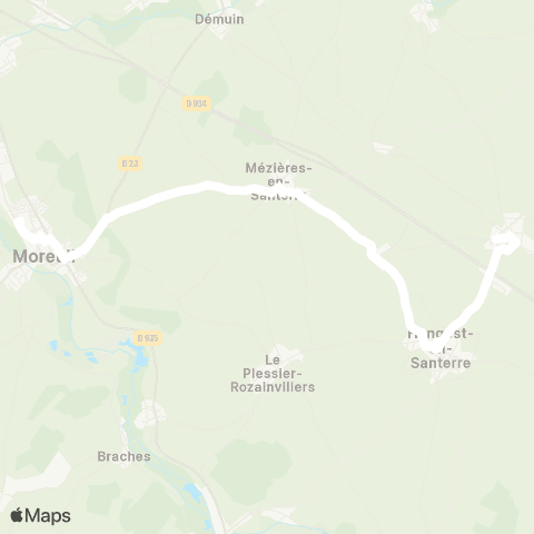 Hauts-de-France Car 80 - Lignes scolaires  map