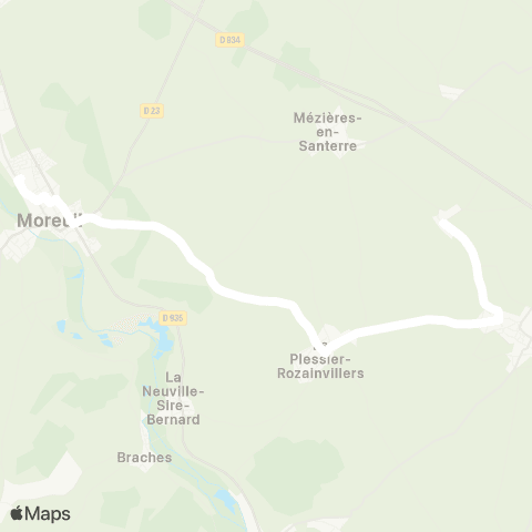 Hauts-de-France Car 80 - Lignes scolaires  map