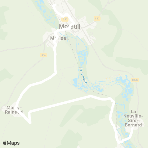 Hauts-de-France Car 80 - Lignes scolaires  map