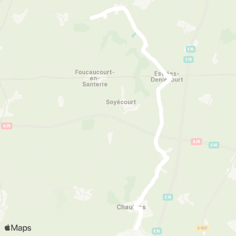 Hauts-de-France Car 80 - Lignes scolaires  map