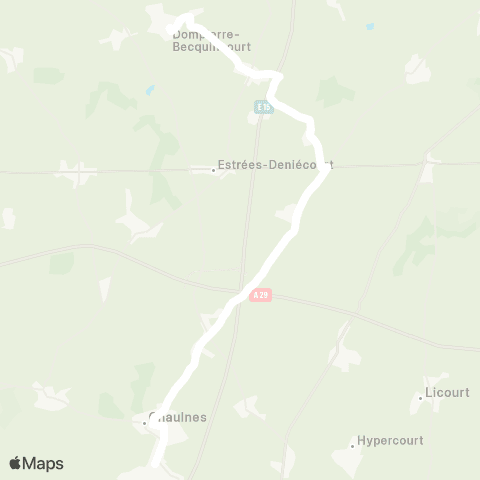 Hauts-de-France Car 80 - Lignes scolaires  map