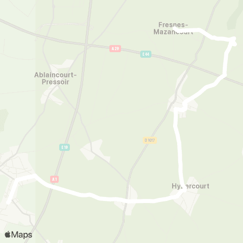 Hauts-de-France Car 80 - Lignes scolaires  map