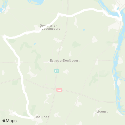 Hauts-de-France Car 80 - Lignes scolaires  map