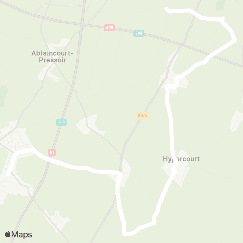 Hauts-de-France Car 80 - Lignes scolaires  map