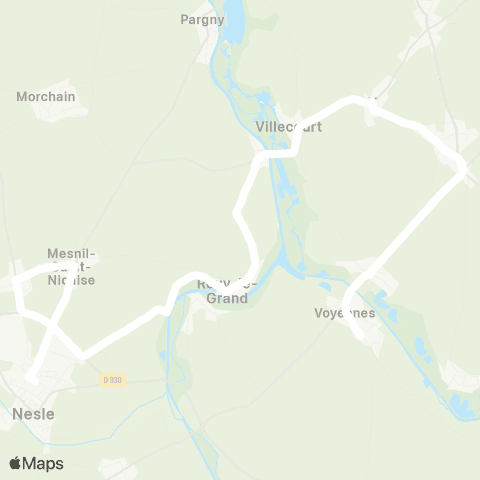 Hauts-de-France Car 80 - Lignes scolaires  map