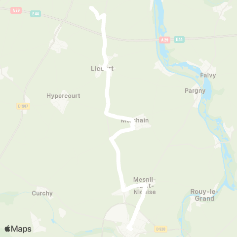 Hauts-de-France Car 80 - Lignes scolaires  map