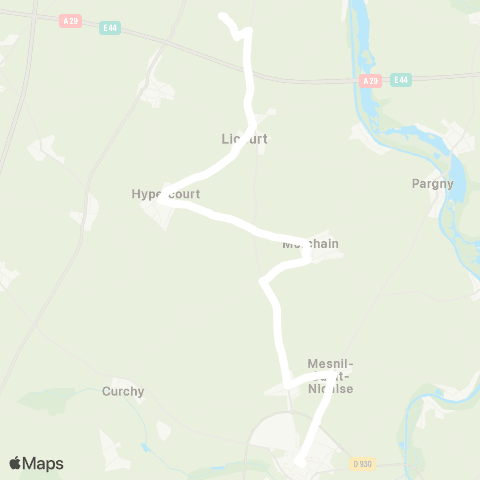 Hauts-de-France Car 80 - Lignes scolaires  map