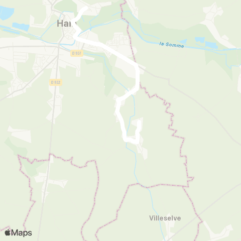 Hauts-de-France Car 80 - Lignes scolaires  map
