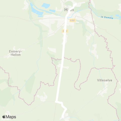 Hauts-de-France Car 80 - Lignes scolaires  map