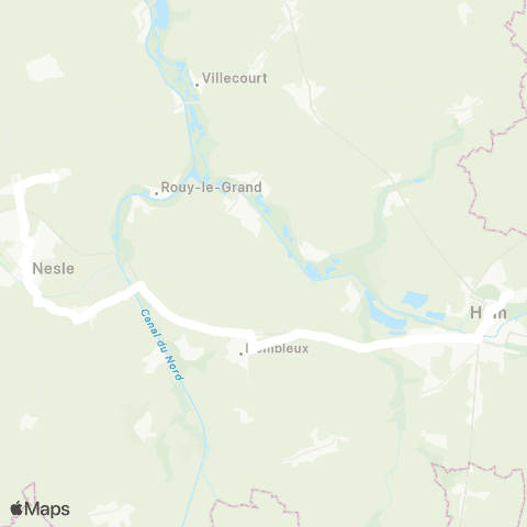 Hauts-de-France Car 80 - Lignes scolaires  map