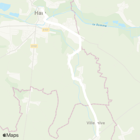 Hauts-de-France Car 80 - Lignes scolaires  map