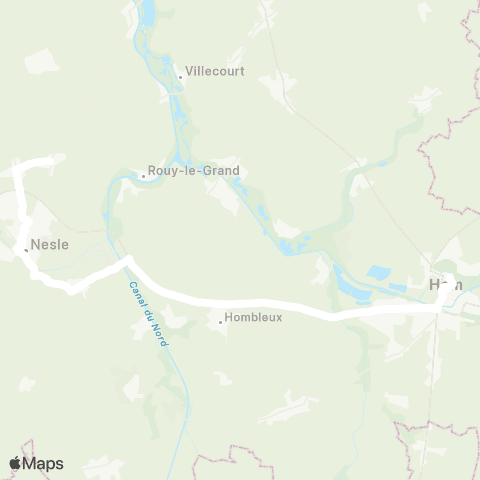 Hauts-de-France Car 80 - Lignes scolaires  map