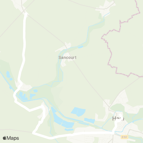 Hauts-de-France Car 80 - Lignes scolaires  map