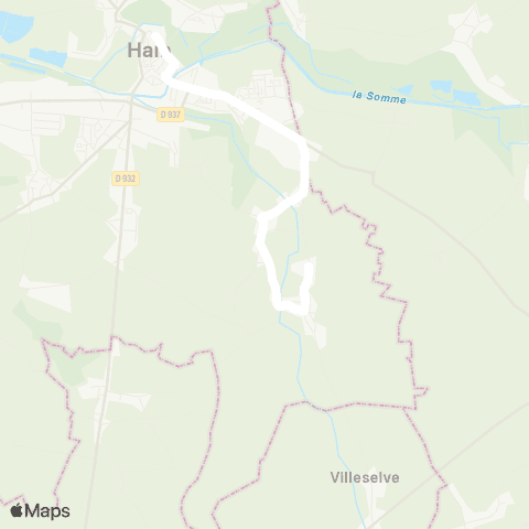 Hauts-de-France Car 80 - Lignes scolaires  map
