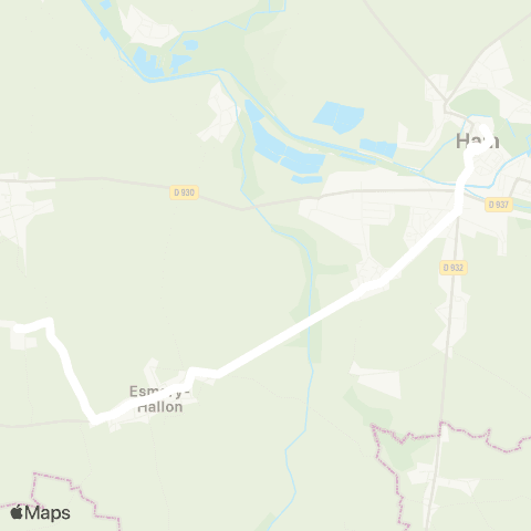 Hauts-de-France Car 80 - Lignes scolaires  map