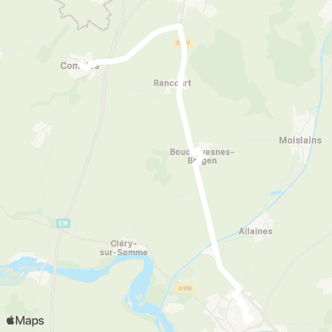 Hauts-de-France Car 80 - Lignes scolaires  map