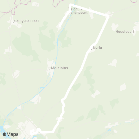 Hauts-de-France Car 80 - Lignes scolaires  map