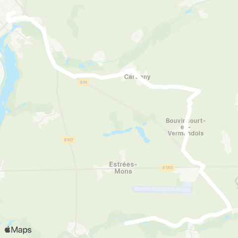 Hauts-de-France Car 80 - Lignes scolaires  map