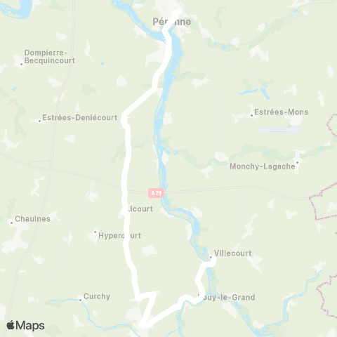 Hauts-de-France Car 80 - Lignes scolaires  map