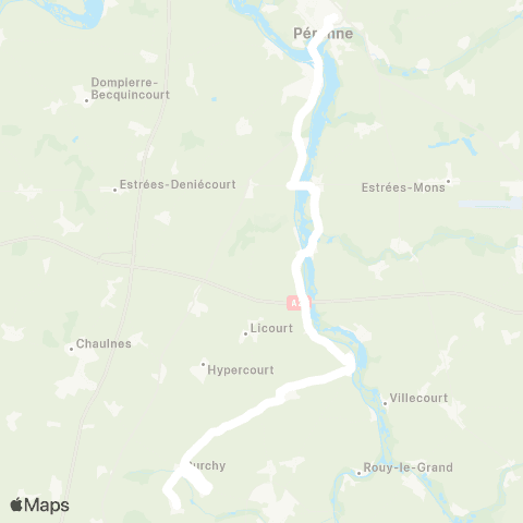 Hauts-de-France Car 80 - Lignes scolaires  map