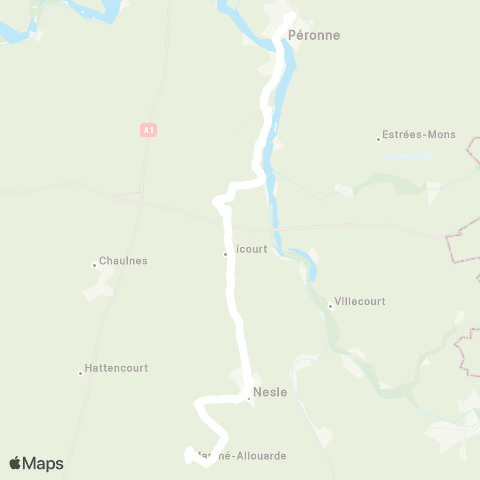 Hauts-de-France Car 80 - Lignes scolaires  map