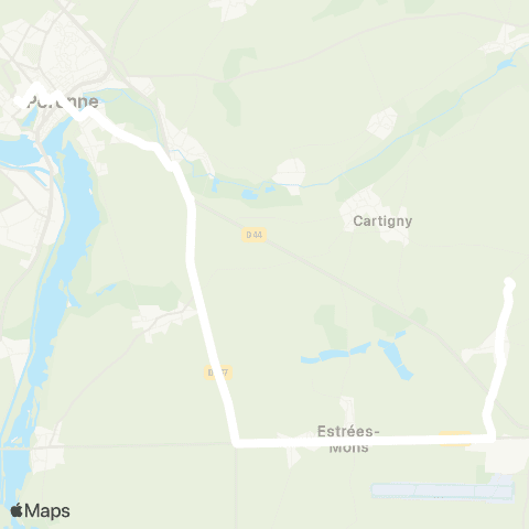 Hauts-de-France Car 80 - Lignes scolaires  map