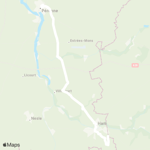 Hauts-de-France Car 80 - Lignes scolaires  map