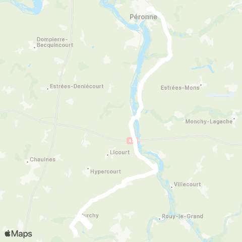Hauts-de-France Car 80 - Lignes scolaires  map