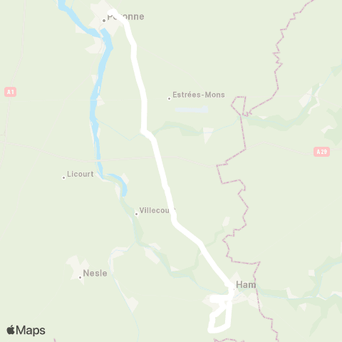 Hauts-de-France Car 80 - Lignes scolaires  map