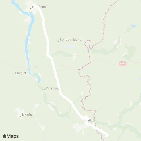 Hauts-de-France Car 80 - Lignes scolaires  map