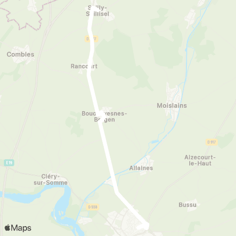 Hauts-de-France Car 80 - Lignes scolaires  map