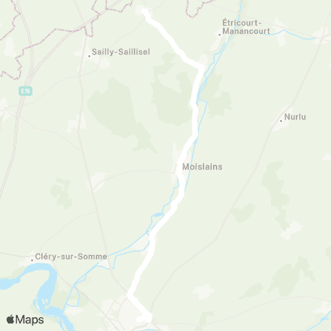 Hauts-de-France Car 80 - Lignes scolaires  map