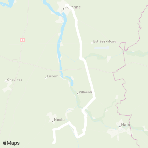 Hauts-de-France Car 80 - Lignes scolaires  map