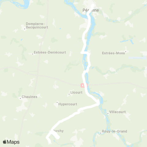 Hauts-de-France Car 80 - Lignes scolaires  map