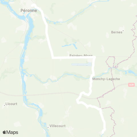 Hauts-de-France Car 80 - Lignes scolaires  map