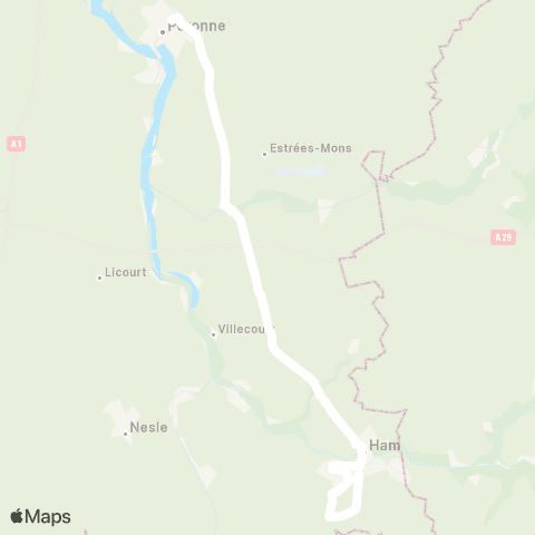 Hauts-de-France Car 80 - Lignes scolaires  map