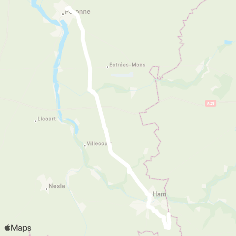 Hauts-de-France Car 80 - Lignes scolaires  map