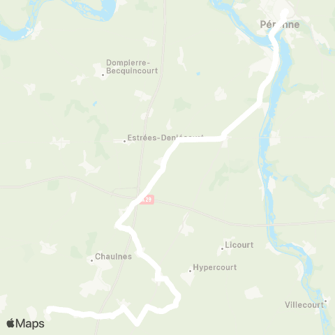 Hauts-de-France Car 80 - Lignes scolaires  map
