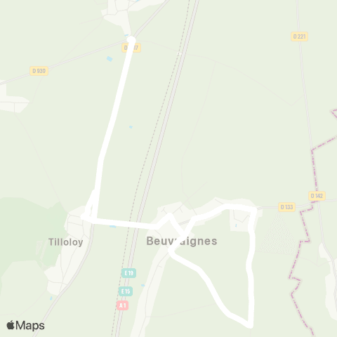 Hauts-de-France Car 80 - Lignes scolaires  map