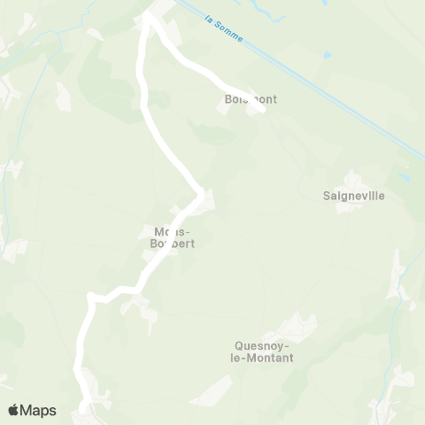 Hauts-de-France Car 80 - Lignes scolaires  map