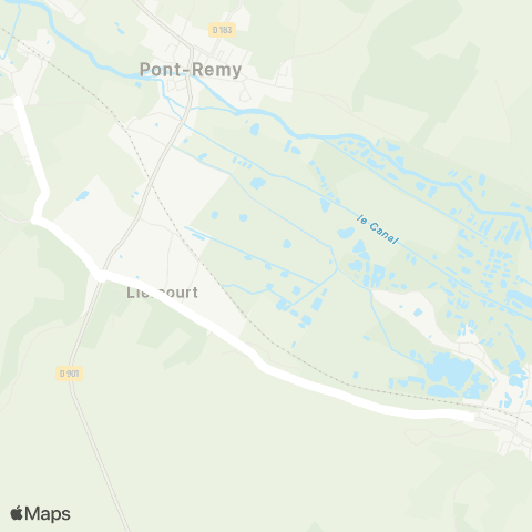 Hauts-de-France Car 80 - Lignes scolaires  map